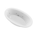 Atlantis Whirlpools Petite 36 x 60 Oval Whirlpool Bathtub 3660PWR